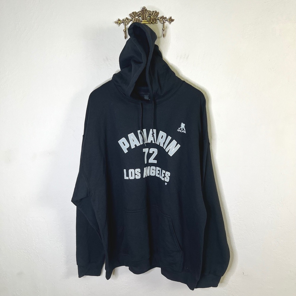 Artemi Panarin 72 Los Angeles NHLPA BreakingT Hoodie Men Size 2XL Black New